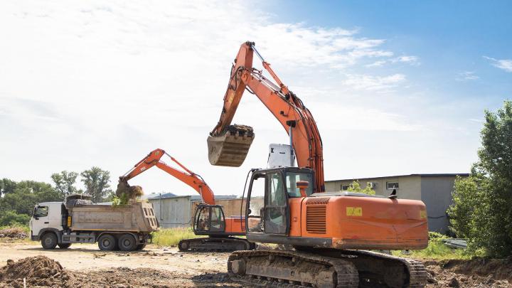 Travaux de terrassement à l'Île de la Réunion